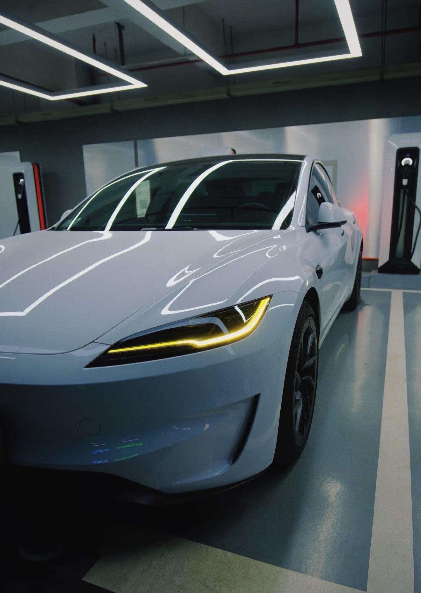 CSL Yellow DRL LED Module Set - New Tesla Model 3