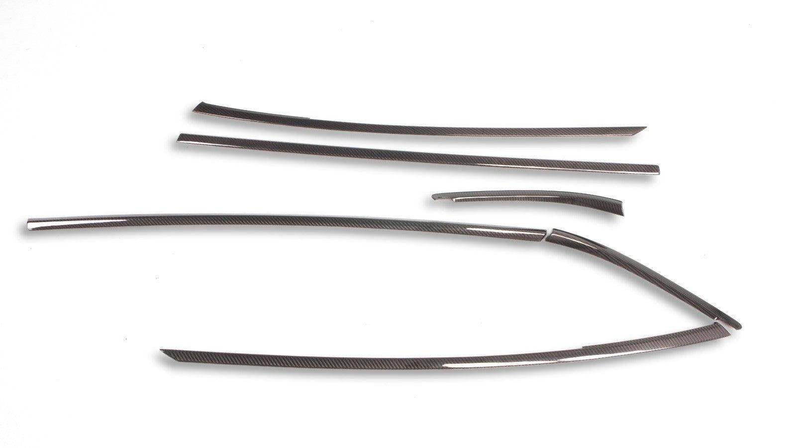 Carbon Fiber Door Window Molding Trim Set - Toyota A90 Supra