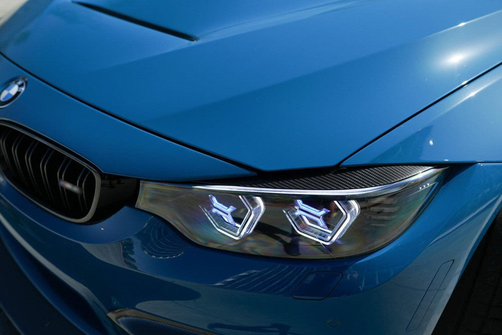 Carbon Fiber Eyelid Headlight Trim - BMW F80 M3 & F82 / F83 M4