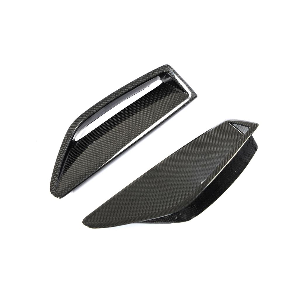 Carbon Fiber Front Bumper Air Vent Trims - Audi RS6 / RS7