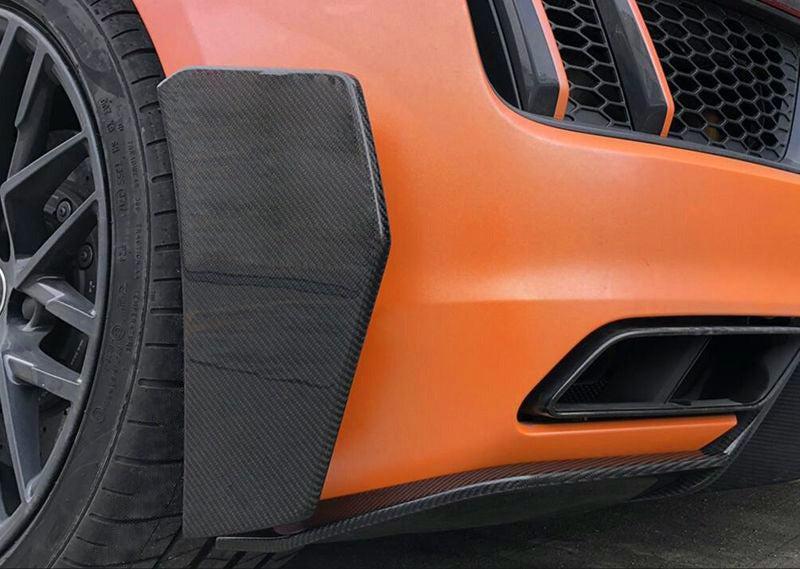 Carbon Fiber Rear Bumper Fins - Audi R8 V10 Gen 2