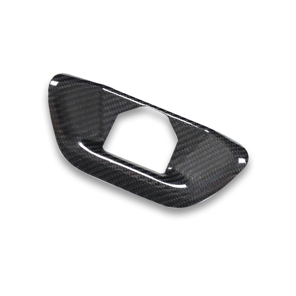 Carbon Fiber Rear Trunk Hood Lock Replacement Cover - Toyota A90 Supra