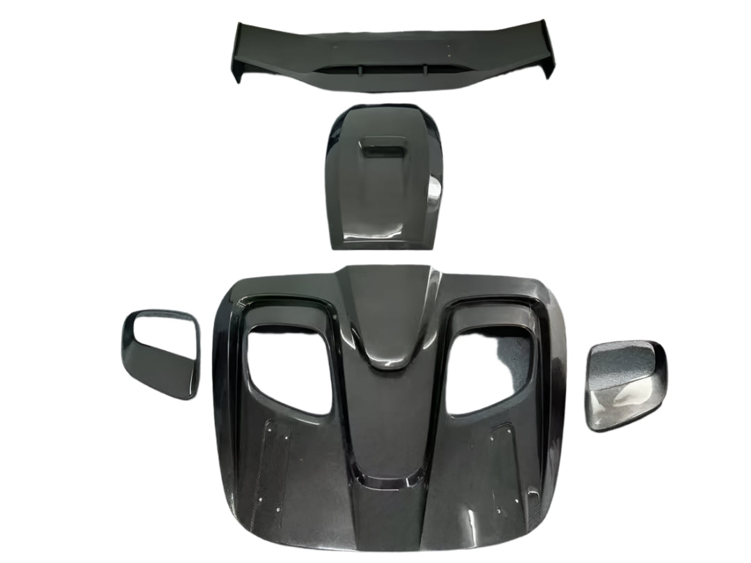 Carbon Fiber RC Style Rear Wing w/ Rear Vented Window Cover - toyota Supra MK5