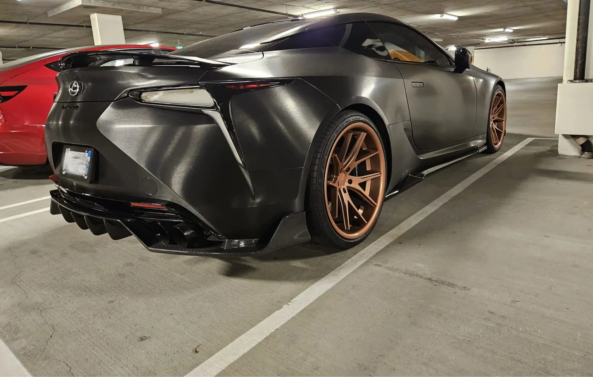 Carbon Fiber Rear Diffuser - Lexus LC500 LC500H