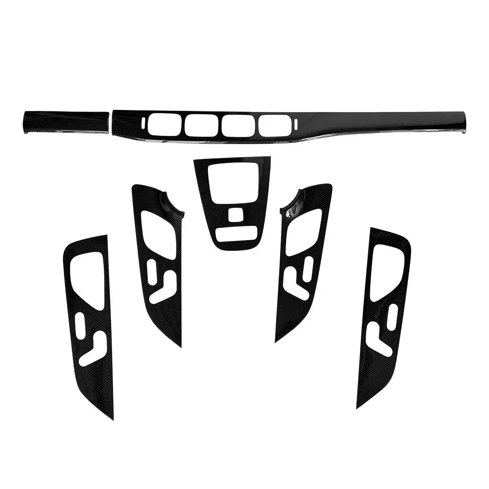 Carbon Interior Trims Center Console Cover Dashboard Cover Door Trim - Mercedes W167 GLE Class 2019up 7Pcs