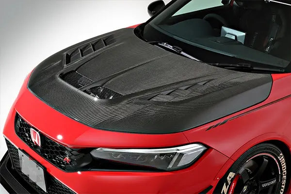 VS Style Carbon Fiber Vented Hood Bonnet - Honda Civic Type R FL5