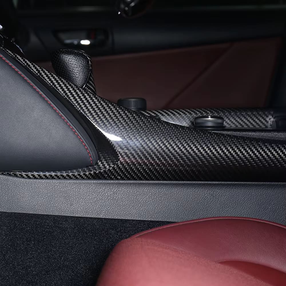 Prepreg Carbon Fiber Center Console Side Trim - Lexus IS IS250 IS300 IS350 F Sport 2014-2017