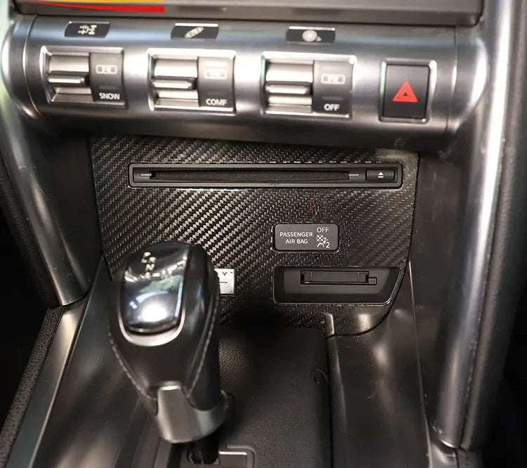 Center Console CD Panel Trim Protection Cover - Nissan GTR R35 2008-2016