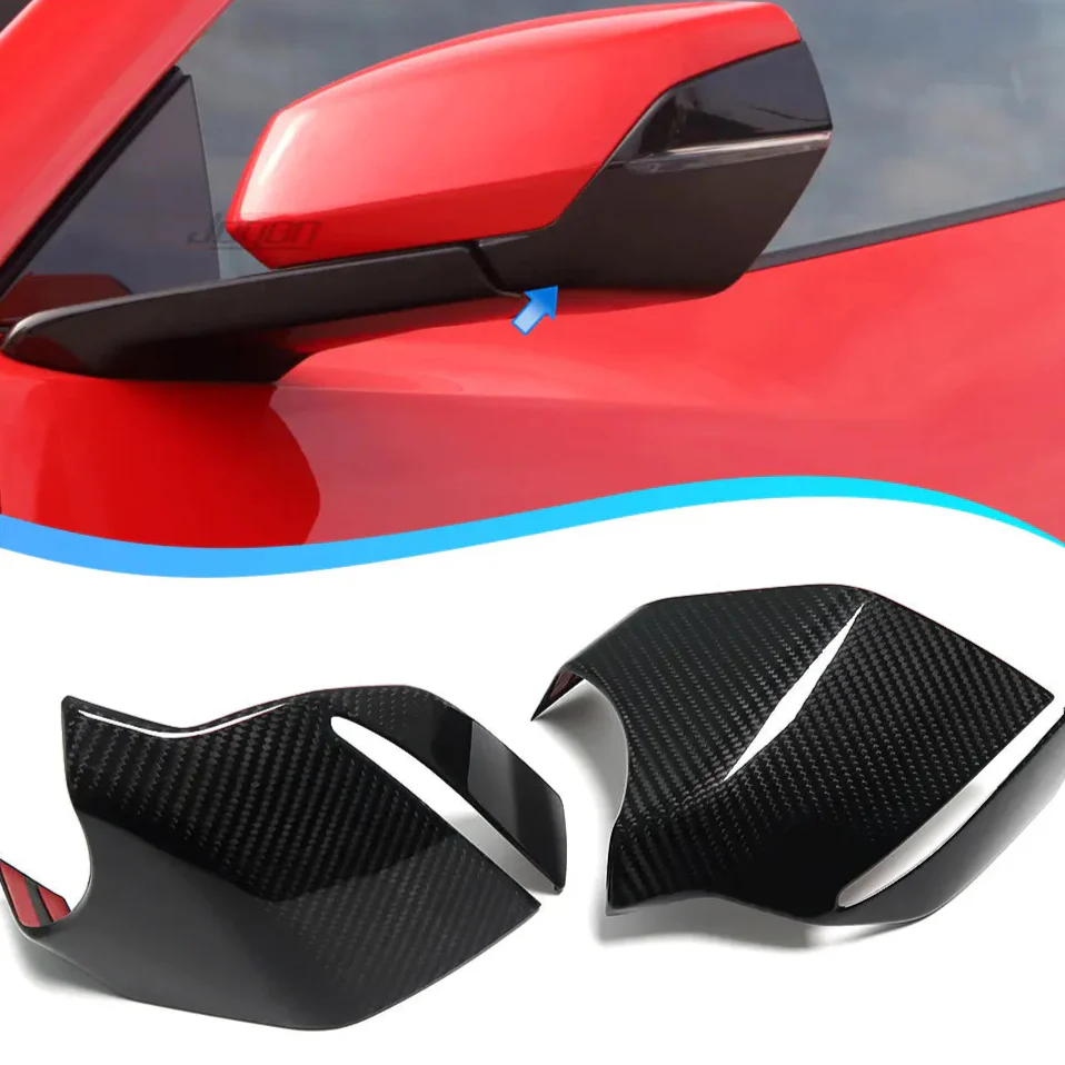 Carbon Fiber Side Lower Mirror Cover - Chevrolet Corvette C8 Stingray Z51 Z06