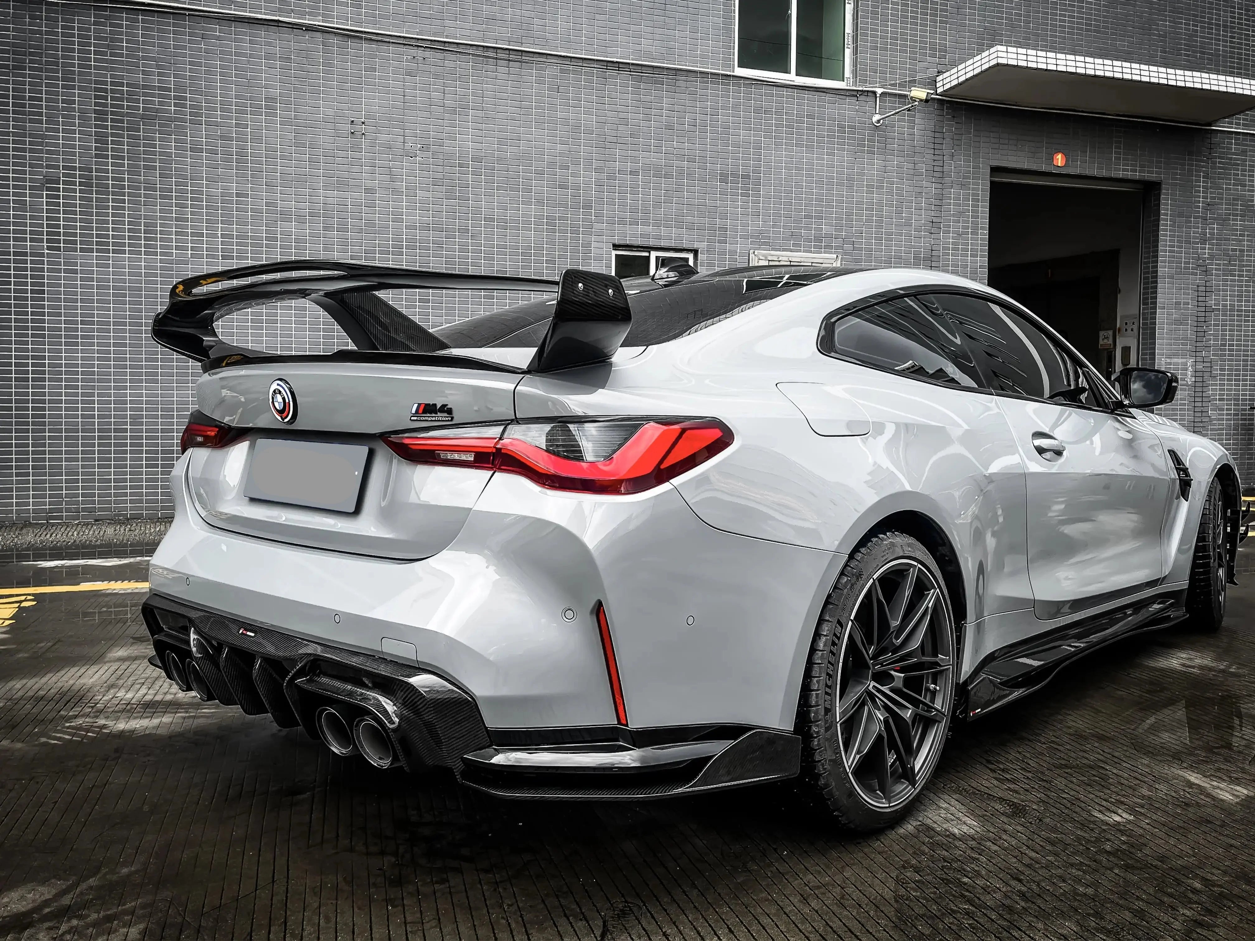 Prepreg Carbon Fiber TK Agressive Large Rear Trunk Wing - BMW M3 G80 M4 G82