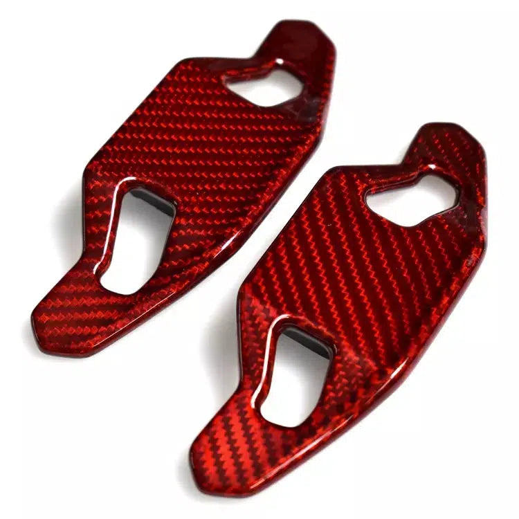 Audi Urus Style Red Carbon Fiber Paddle Shifters