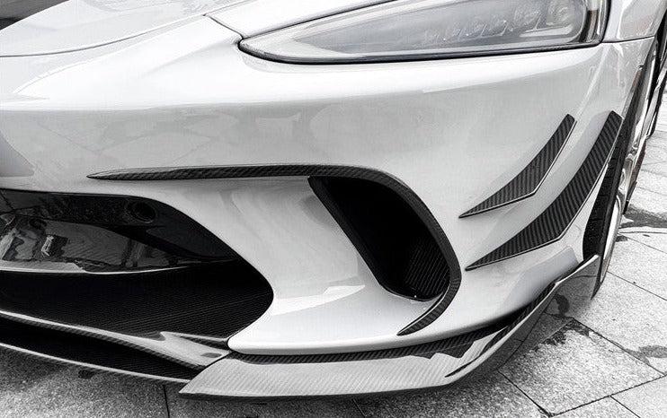 McLaren GT Carbon Fiber Front Splitter Canards