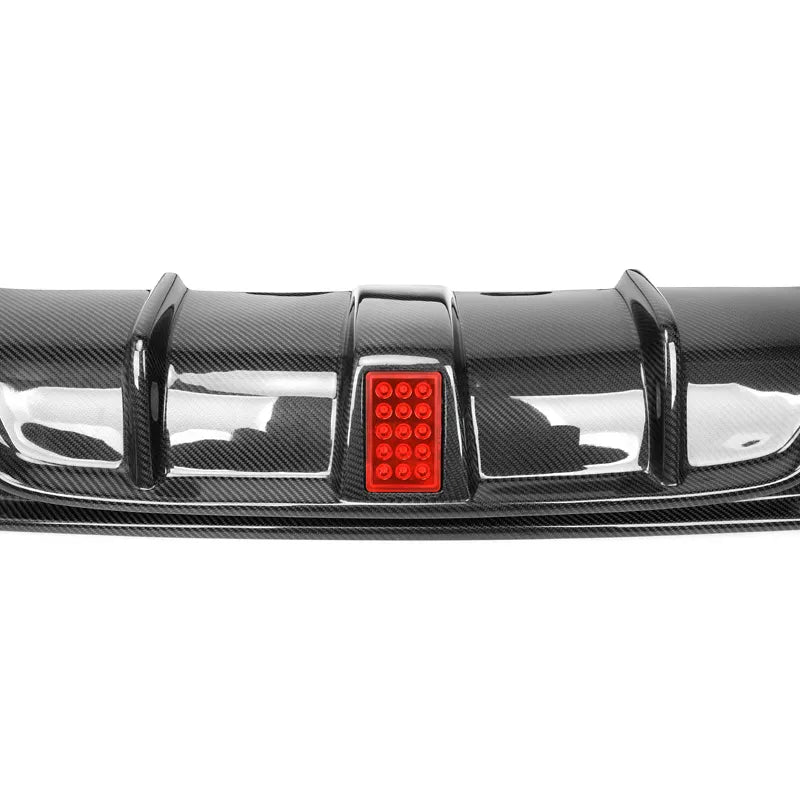 Carbon Fiber Rear Diffuser w/ LED Light - Infiniti Q60 2016-2022