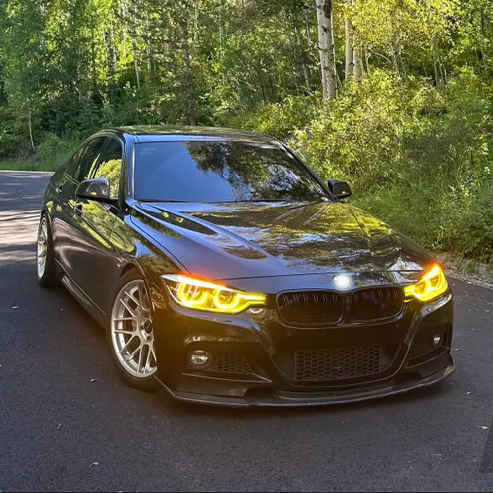 CSL Yellow DRL Headlight Modules Angel Eyes - BMW 3 Series F30 F31 LCI LED Headlight 2016-18