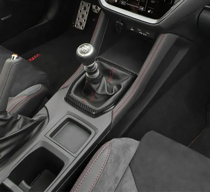 Carbon Fiber Interior Gear Shift Frame Cover - Subaru WRX 2022-2024