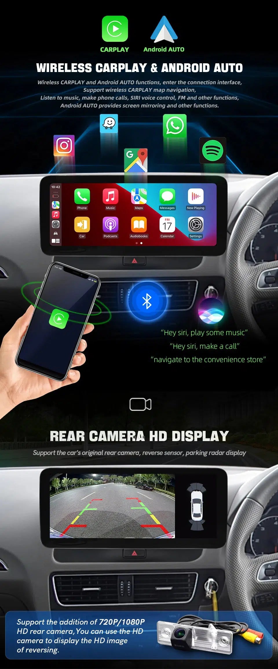 Audi Q5 2009-2017 Apple Car Play 10.25in Screen Upgrade