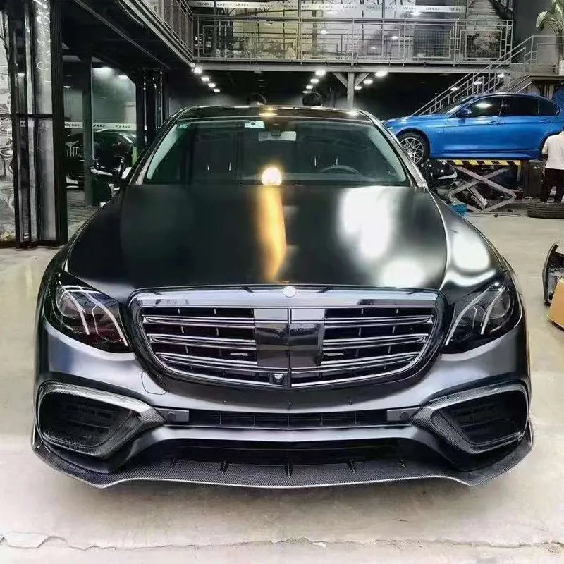Carbon Front Splitter Lip & Air Vent Cover - Mercedes Benz W213 S213 E63 S 2016-2020