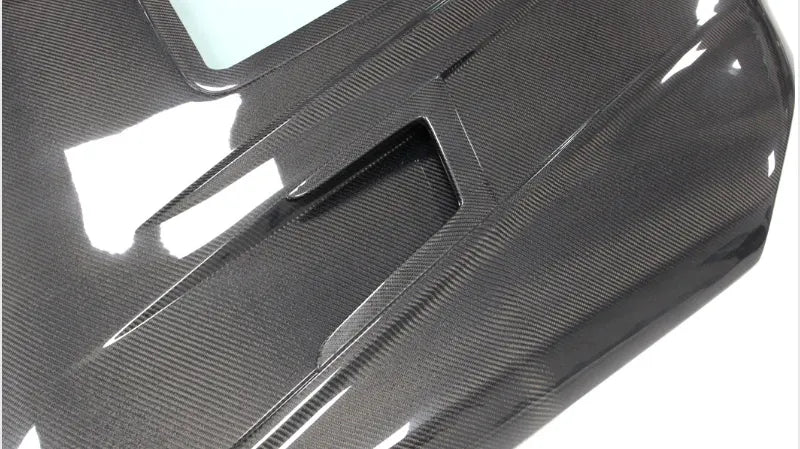 Carbon Fiber Hood W/ Transparent Window - Mercedes Benz W205 C63 AMG