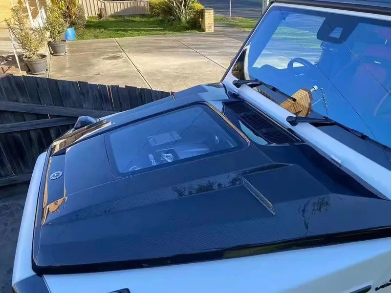 Carbon Fiber Front Hood Bonnet W/ Transparent Glass Hood for Mercedes Benz G Wagon W464 G550 G63 G500