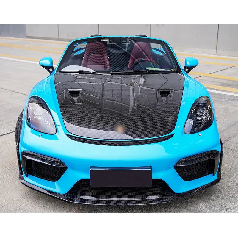 Carbon Fiber Front Bumper Splitter Lip - Porsche 718 GT4 RS