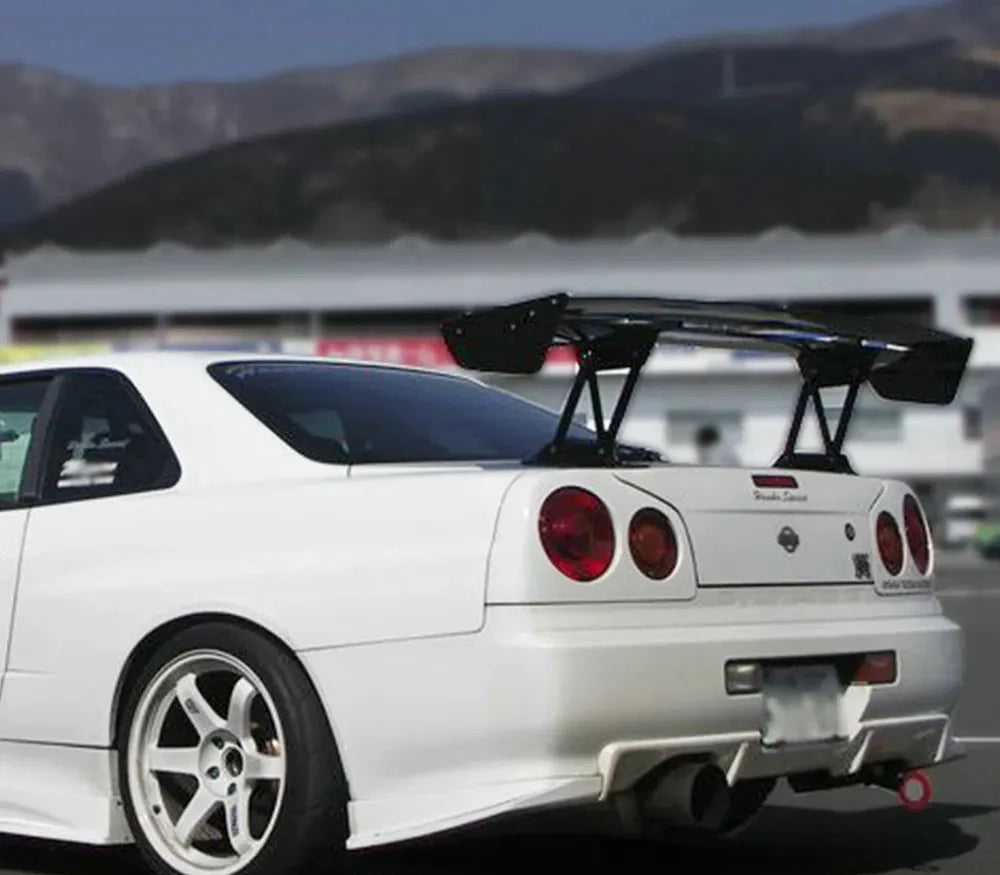 Carbon Fiber GT Rear Spoiler Wing - Nissan Skyline R34 GTR GTT