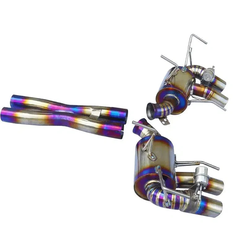 Ferrari F12 Titanium Valved Cat Back Exhaust With Muffler