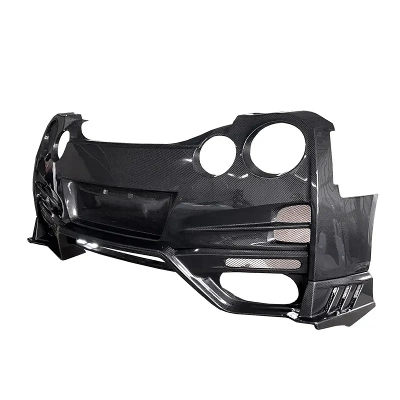 T Spec Style Carbon Fiber Rear Bumper w/ carbon Fiber Diffuser - Nissan R35 GTR