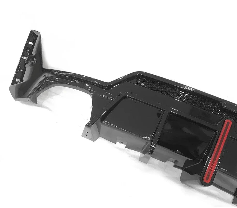 ABS Gloss Black Diffuser W/ Brake Light- BMW G20 3 Series LCI