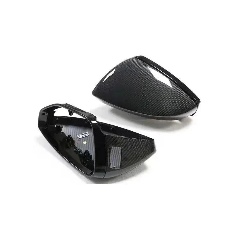 Prepreg Dry Carbon Fiber Mirror Cap Replacement Set - Audi RS6 RS7 C8