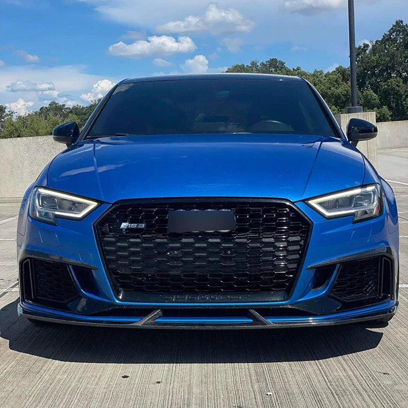 Carbon Fiber Front Bumper Lip For Audi RS3 8V