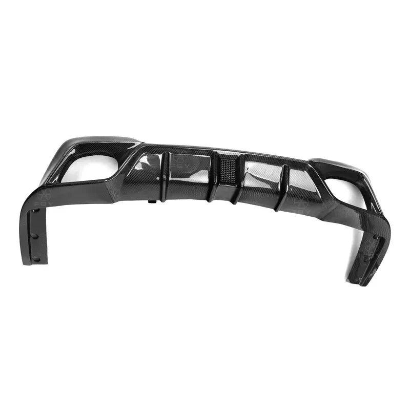 Carbon Fiber C Style Rear Diffuser w/ LED - BMW G20 3 Series 2019-2022