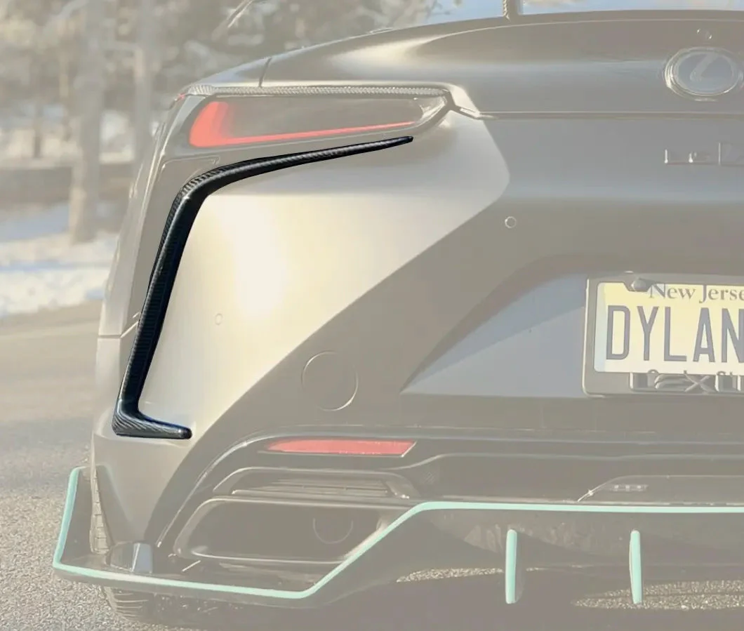 Prepreg Carbon Fiber Rear Bumper Canard - Lexus LC500 LC500H