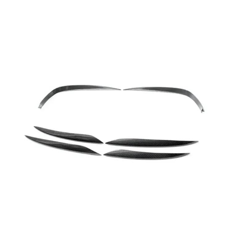 Carbon Fiber Front Bumper Fog Lamp Vents - Mercedes Benz E43 E300 E400 E450 Sport 2016-2020