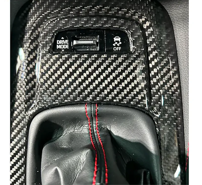 Carbon Fiber Gear Shift Cover Trim - Toyota GR Corolla 2023+