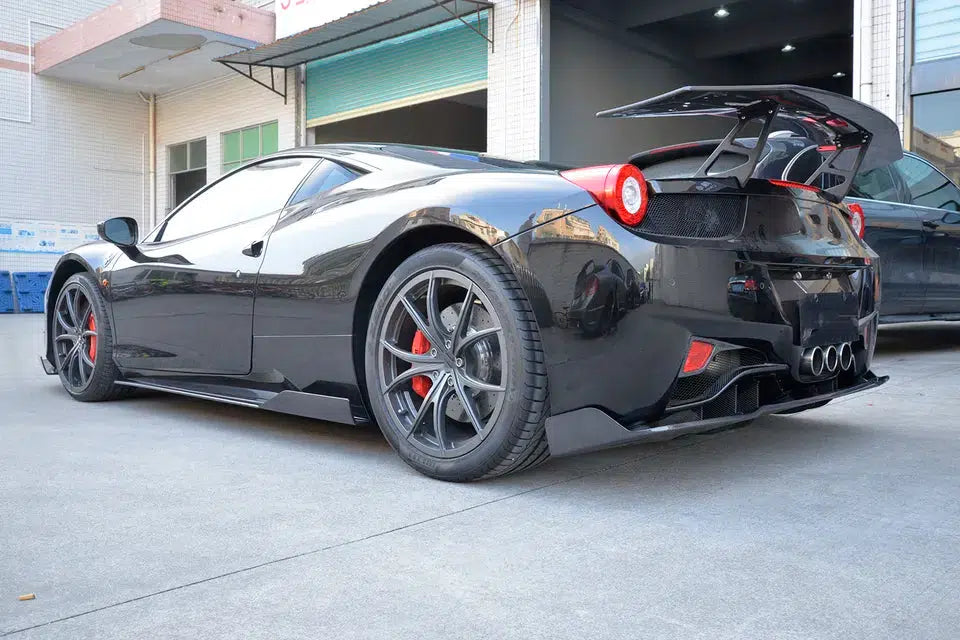 Ferrari 458 Artisan AP Carbon Fiber Side Skirt Extensions