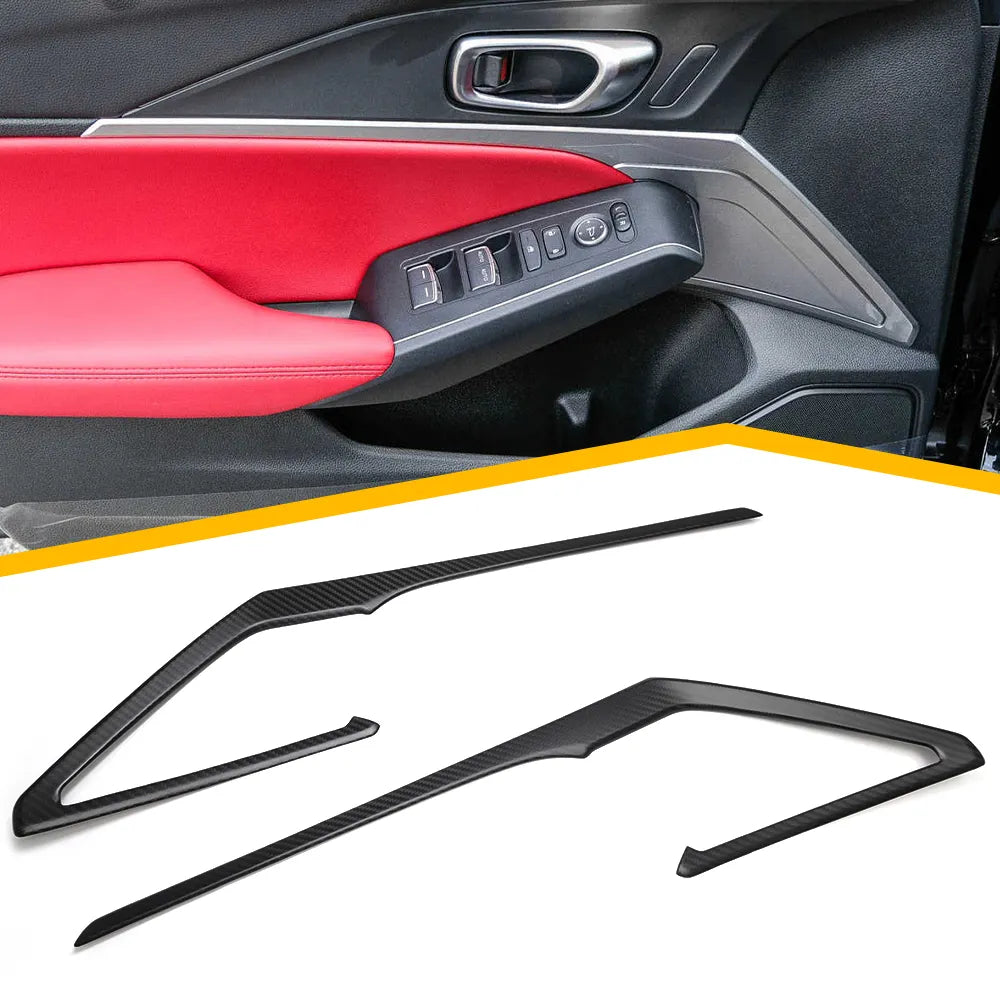 Carbon fiber Interior Door Panel Strip Trim Set - Acura Integra Type S 2022-2024