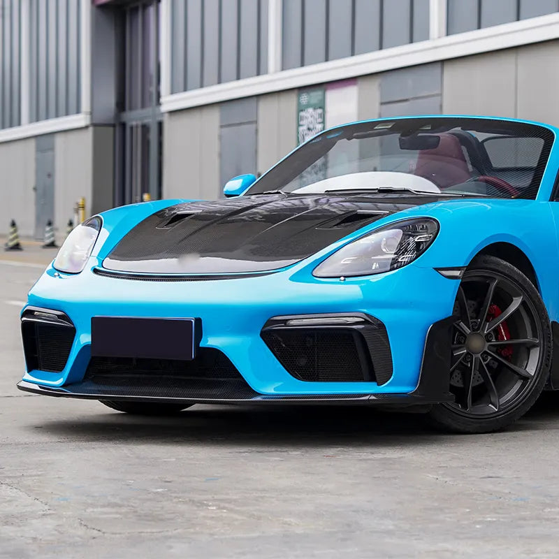 Carbon Fiber Front Bumper Splitter Lip - Porsche 718 GT4 RS