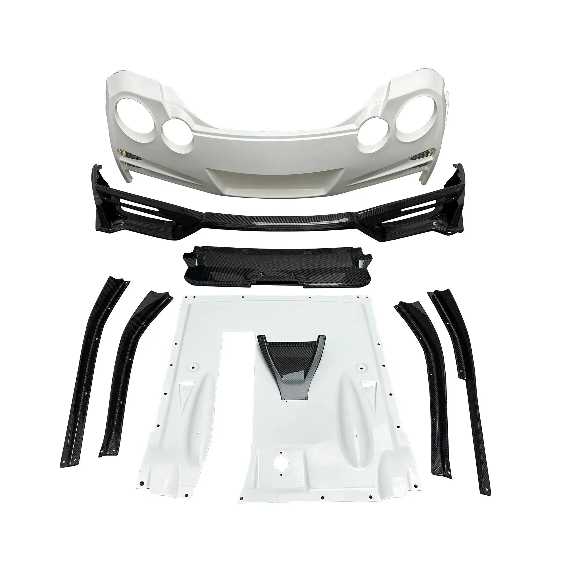 T Spec Style Carbon Fiber Rear Bumper w/ carbon Fiber Diffuser - Nissan R35 GTR