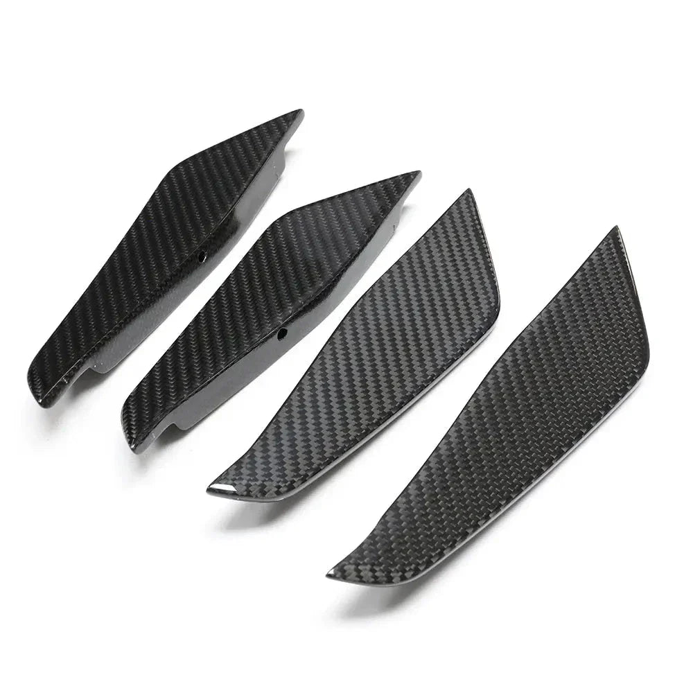 Dry Carbon Fiber Side Bumper Trims Air Vent Canards - BMW G87 M2