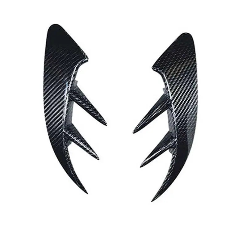 Carbon Fiber Rear Bumper Trim Fin Set - Mercedes BENZ AMG C43 W205 Coupe