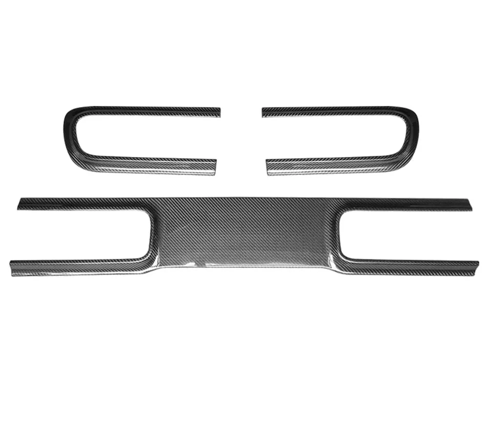 Carbon Rear Tail Light Lamp Decor Frame Cover Trim - Dodge Challenger 2015-2019 3PCS