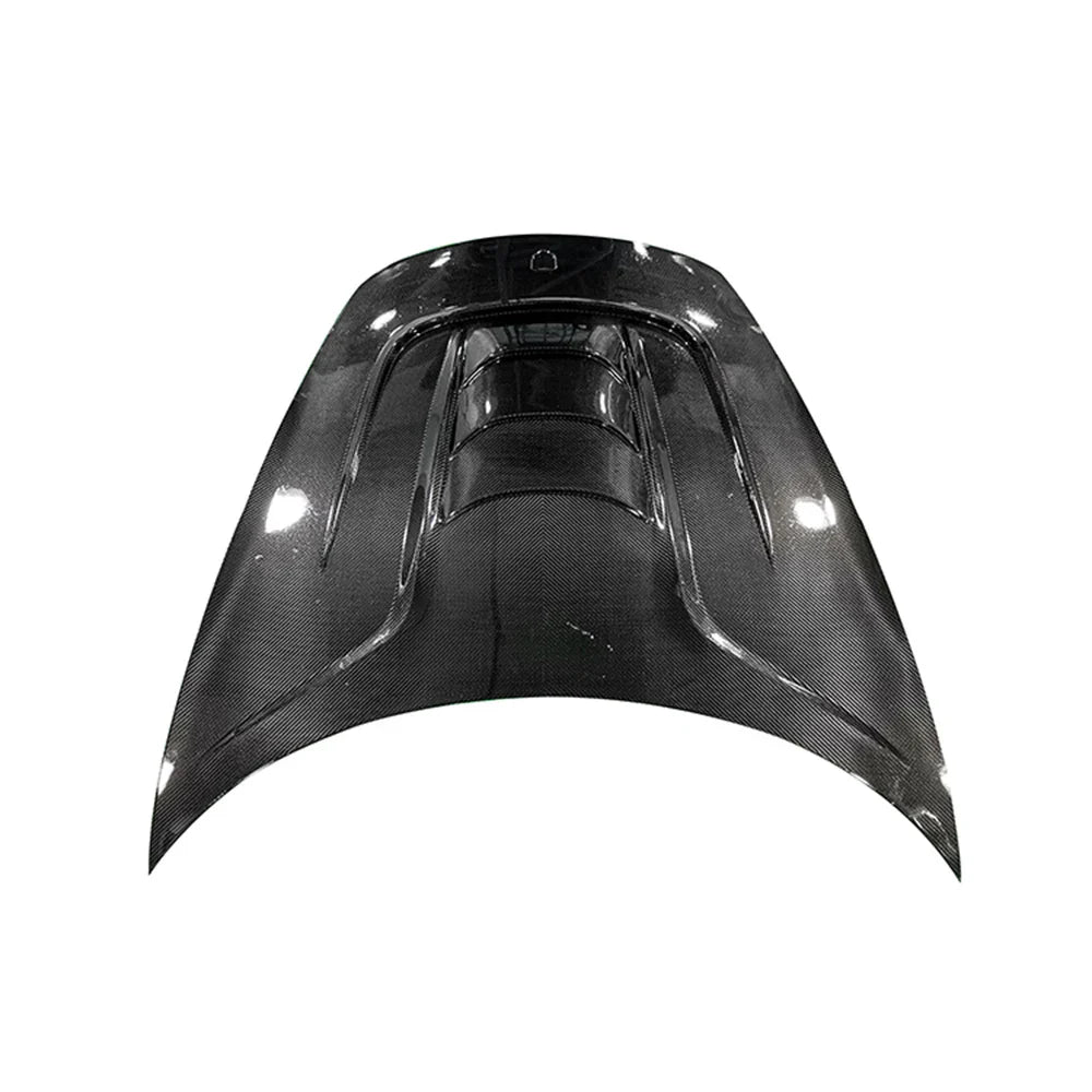 PORSCHE 718 Cayman/Boxster Dry Carbon Fiber Vented Engine Hood Bonnet