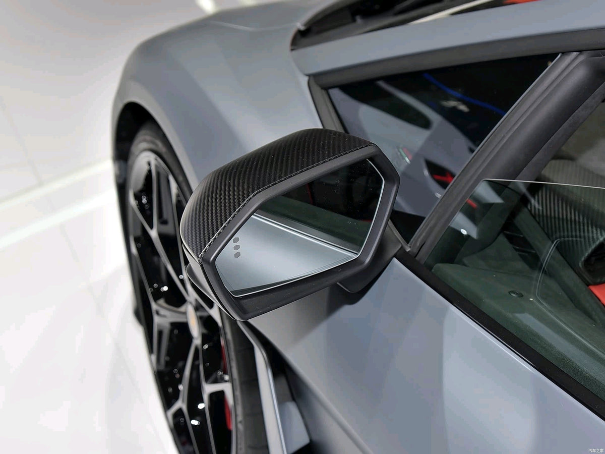 Dry Carbon Fiber Rear View Mirror Caps - Lamborghini Revuelto