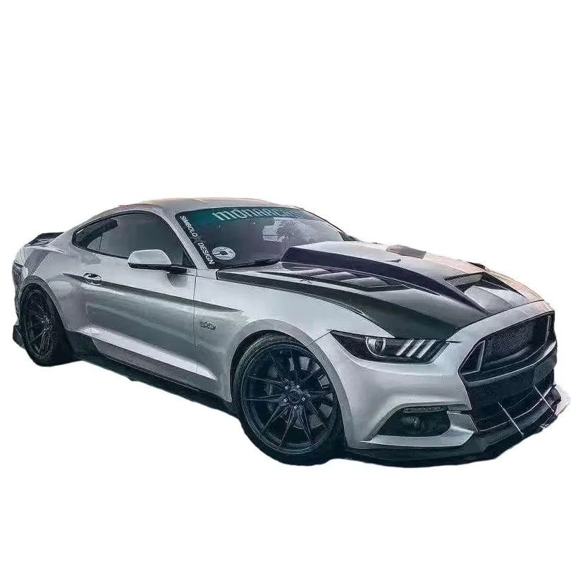 Carbon Fiber Front Vented Engine Bonnet Hood V2 - Ford Mustang 2015 - 2017