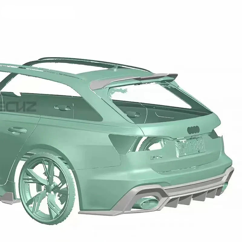Paktechz Prepreg Carbon Fiber Rear Roof Spoiler - Audi RS6 C8