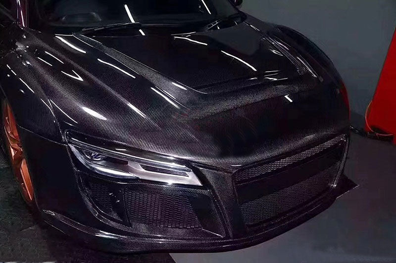 PPI Style Carbon Fiber Front Hood - Audi R8 V10 GEN 1