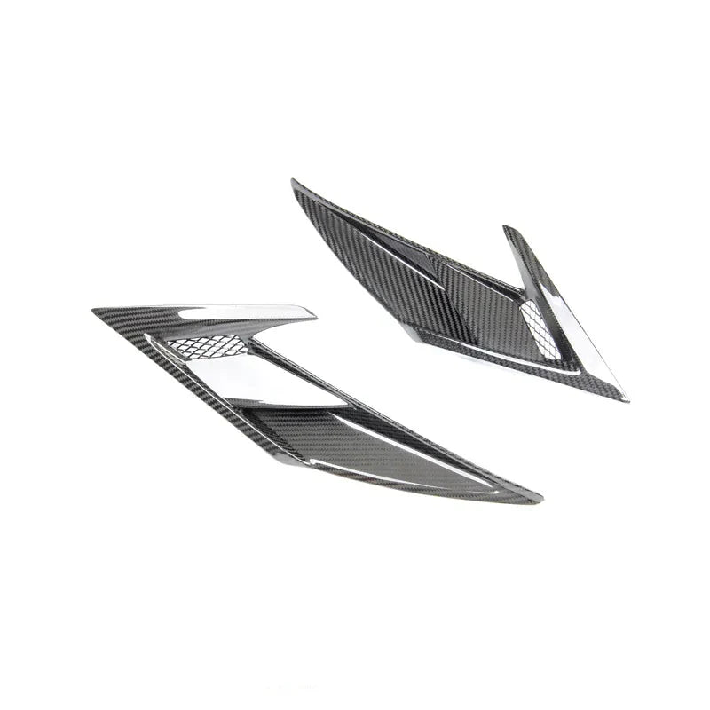 Paktechz Prepreg Carbon Fiber Front Fender Vent Trims - Ferrari F8