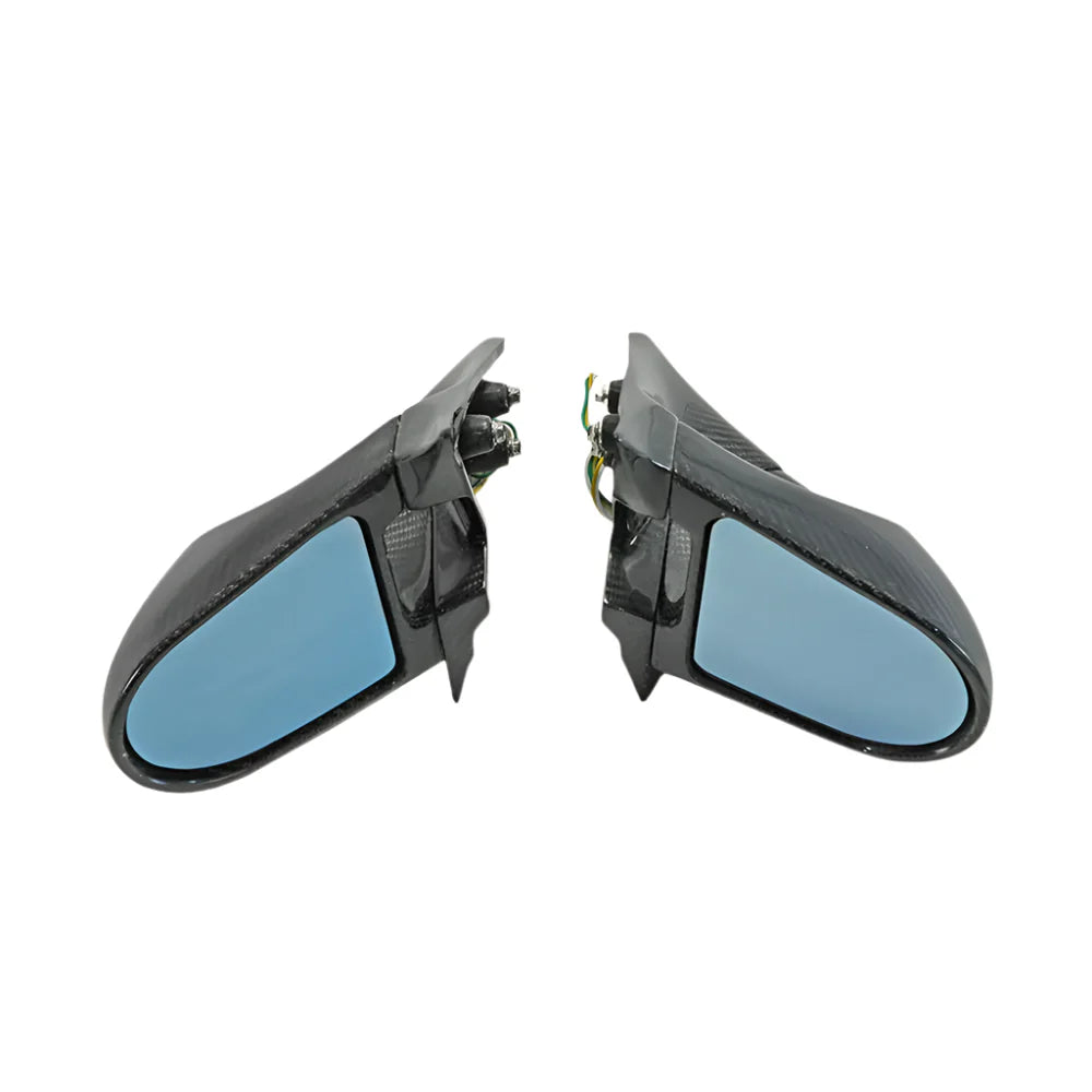 Carbon Fiber Mirror Replacement - Nissan Skyline R32 GTR GTS &180SX S13 (RHD Only)