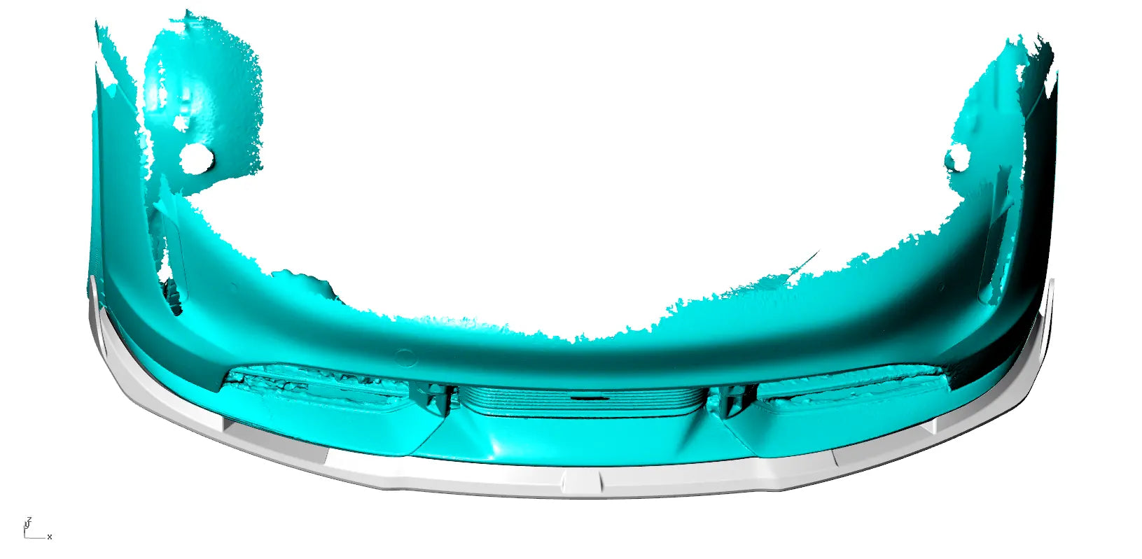 Carbon Fiber TCI Front Lip V3 - Porsche Taycan Turbo 9J1 Sedan 2019-2021