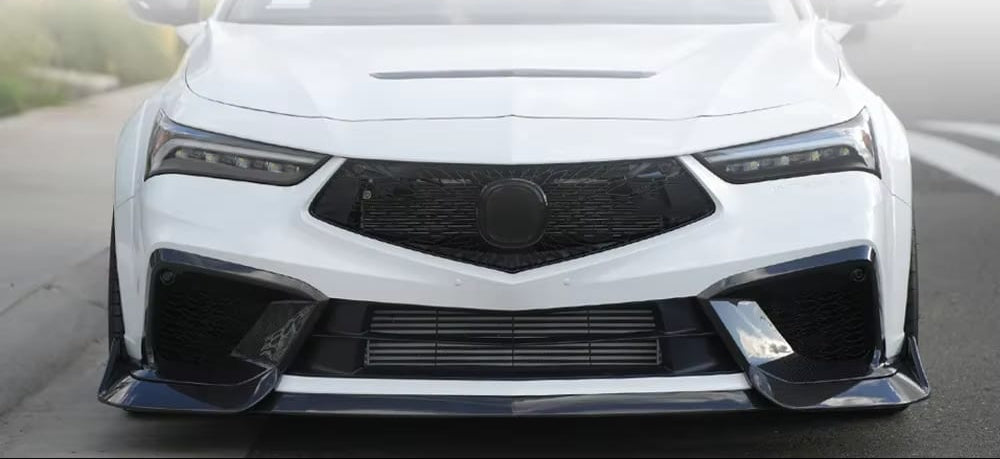 Carbon Fiber Front Fog Light Grille Cover Trim - Acura Integra Type S 2023-2025